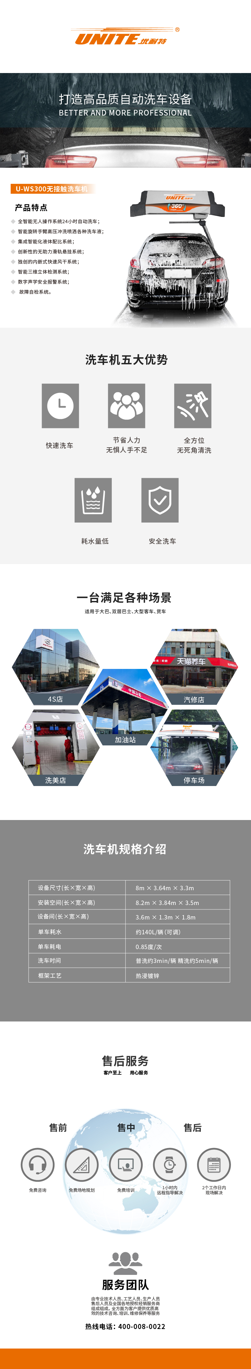U-WS300无接触洗车机