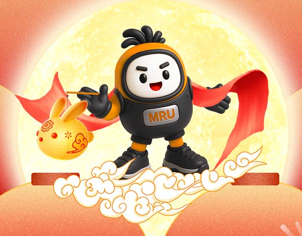 #中秋# ┣━∙巴兰仕∙━┫  小优提灯明万里，玉兔携福贺中秋